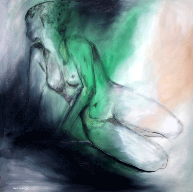 Akt (Bildmaße: 1,00m x 1,00m)