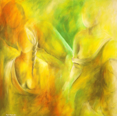 Entblößt (Bilmaße: 1,00 x 1,00m)